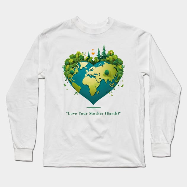 "Love Your Mother (Earth)" Long Sleeve T-Shirt by clownescape